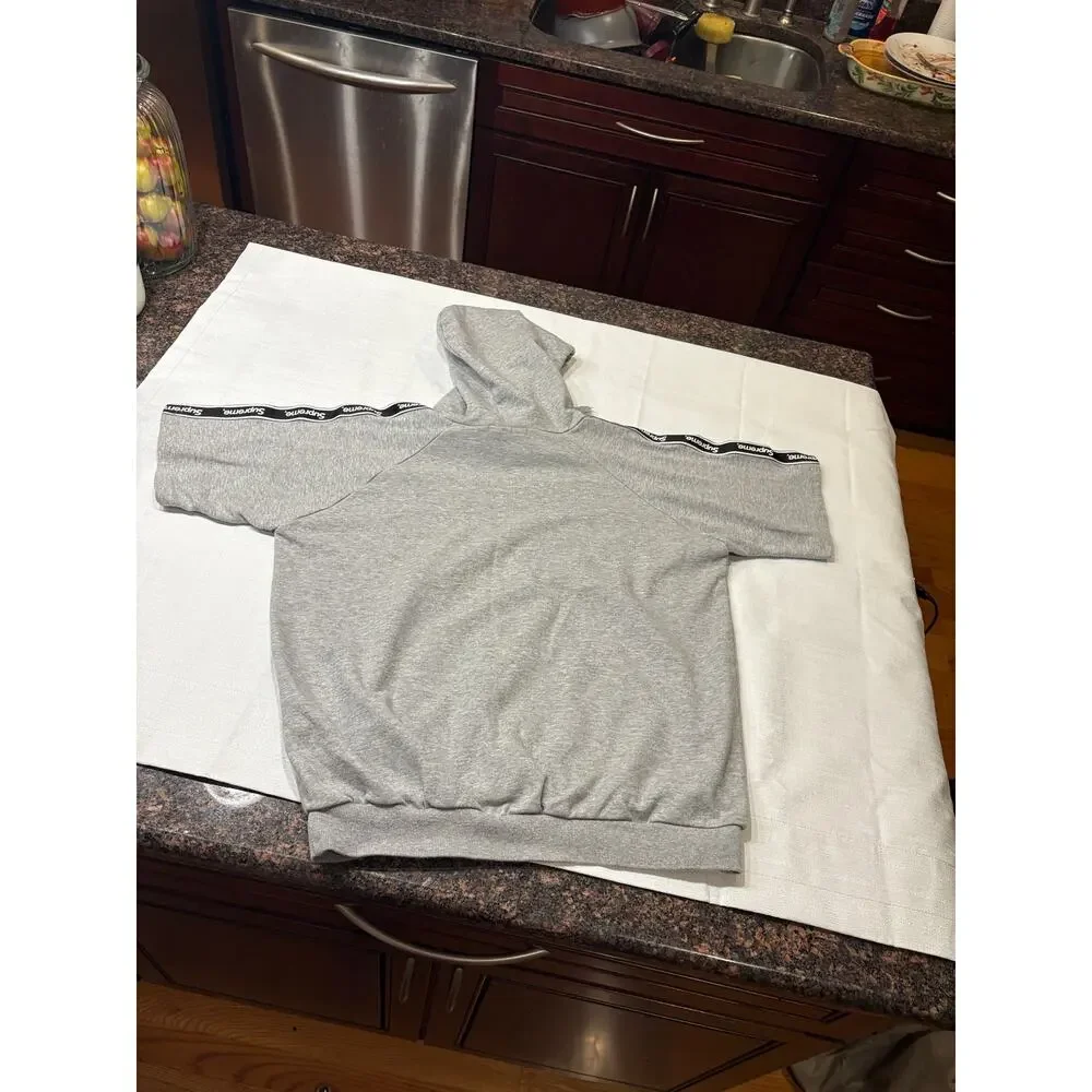 Gray Short Sleeve Hoodie - Picture 3 of 6